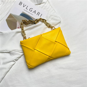 Thick Chain Handbag Bag Women's Bag Single Shoulder Small Square Bag