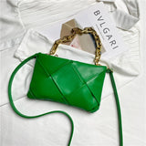 Thick Chain Handbag Bag Women's Bag Single Shoulder Small Square Bag