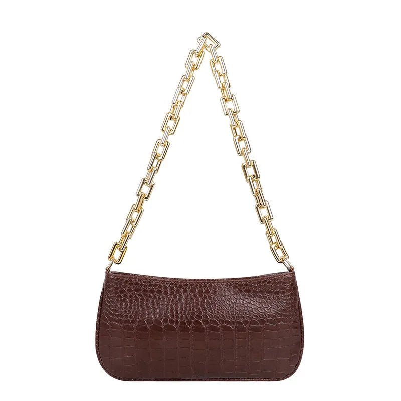 Thick Chain Retro Shoulder Bag Minimalist Women Bag Handbags For Women