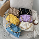 Chain Shoulder Bags Women Leather Crossbody Handbag Purse