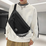 Thick Chain Waist Bag Banana Fanny Pack Canvas Waist Packs