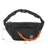 Thick Chain Waist Bag Banana Fanny Pack Canvas Waist Packs