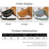 Chain Women Fanny Pack Leather Waist Bag Shoulder Crossbody Chest Bags
