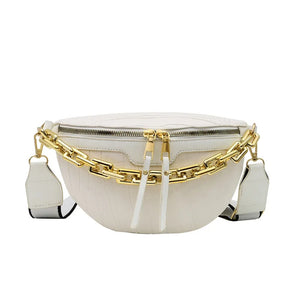 Plaid Leather Women's Fanny Pack Waist Bag Shoulder Crossbody Chest Bags