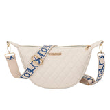 Plaid Leather Waist Bag Shoulder Crossbody Chain Fanny Pack for Women