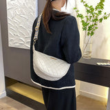 Plaid Leather Waist Bag Shoulder Crossbody Chain Fanny Pack for Women
