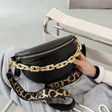 Plaid Leather Waist Bag Shoulder Crossbody Chest Bags for Women