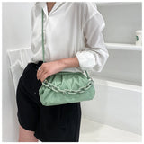 Thick Chains Dumpling Clip Purse Underarm Shoulder Bag