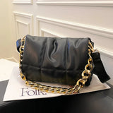 Thick Chain Totes Shoulder Bag Women Handbag Winter Crossbody Bags