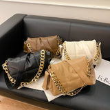 Thick Chain Totes Shoulder Bag Women Handbag Winter Crossbody Bags