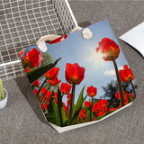 Floral Print Shoulder Bag High Capacity Tote