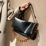 Acrylic Chain Shoulder Bag for Women Handbag Crossbody Tote