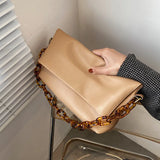 Acrylic Chain Shoulder Bag for Women Handbag Crossbody Tote