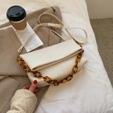 Acrylic Chain Shoulder Bag for Women Handbag Crossbody Tote