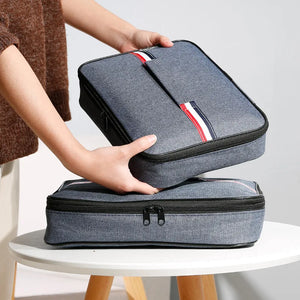 Large Capacity Square Insulated Lunch Bag Cooler Ice Pack Food Storage