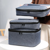 Large Capacity Square Insulated Lunch Bag Cooler Ice Pack Food Storage