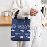 Portable Cartoon Print Lunch Bag Thermal Insulation Student Office Lunch Box