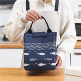 Portable Cartoon Print Lunch Bag Thermal Insulation Student Office Lunch Box