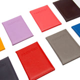 Lychee Pattern Passport Clip PU Leather Cover