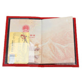 Lychee Pattern Passport Clip PU Leather Cover