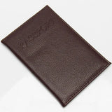 Lychee Pattern Passport Clip PU Leather Cover