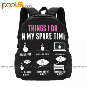 Kpop Backpack Large Capacity Creative 3d Printing Outdoor Running