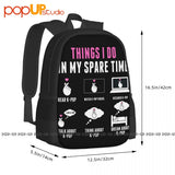Kpop Backpack Large Capacity Creative 3d Printing Outdoor Running