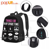 Kpop Backpack Large Capacity Creative 3d Printing Outdoor Running