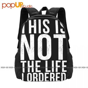 Sarcastic Graphic Novelty Backpack Large Capacity Funny Outdoor Bag