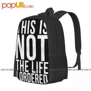 Sarcastic Graphic Novelty Backpack Large Capacity Funny Outdoor Bag