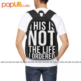Sarcastic Graphic Novelty Backpack Large Capacity Funny Outdoor Bag