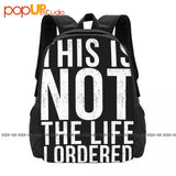Sarcastic Graphic Novelty Backpack Large Capacity Funny Outdoor Bag