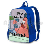 Outdoor Hiking Backpack Squidward Cartoon Funny Sponge Star Patric