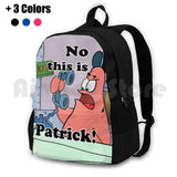 Outdoor Hiking Backpack Squidward Cartoon Funny Sponge Star Patric