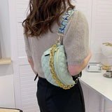 Women's Spring Shoulder Saddle Bag Waist Chain