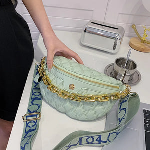 Women's Spring Shoulder Saddle Bag Waist Chain
