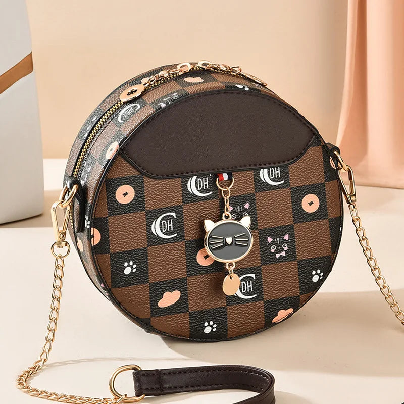 Small Round Bag Women's Chain Messenger Bag