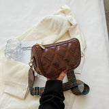 Texture Small Bag Female Autumn/winter Cross-body Bag
