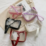 Transparent Jelly Beach Tote Bag for Women