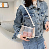 Transparent Jelly Beach Tote Bag for Women