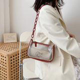 Transparent Jelly Beach Tote Bag for Women