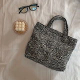 Thousand Bird Pattern Eco Bag Women's Shopper Bag With Flowers