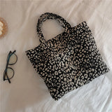 Thousand Bird Pattern Eco Bag Women's Shopper Bag With Flowers