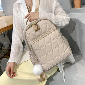 Women Nylon Backpack Anti Theft Travel Bag Lady Waterproof Rucksack