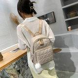 Women Nylon Backpack Anti Theft Travel Bag Lady Waterproof Rucksack