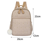 Women Nylon Backpack Anti Theft Travel Bag Lady Waterproof Rucksack