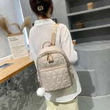 Women Nylon Backpack Anti Theft Travel Bag Lady Waterproof Rucksack