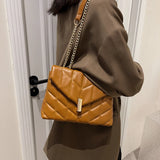 Winter PU Leather Crossbody Bag Shoulder Messenger HandBag