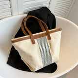 Large Capacity Women Canvas Bag Double Shoulder Bags for Shopping