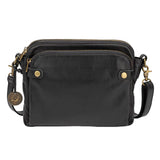 Three-Layer Leather Crossbody Shoulder Clutch Bag Handbag